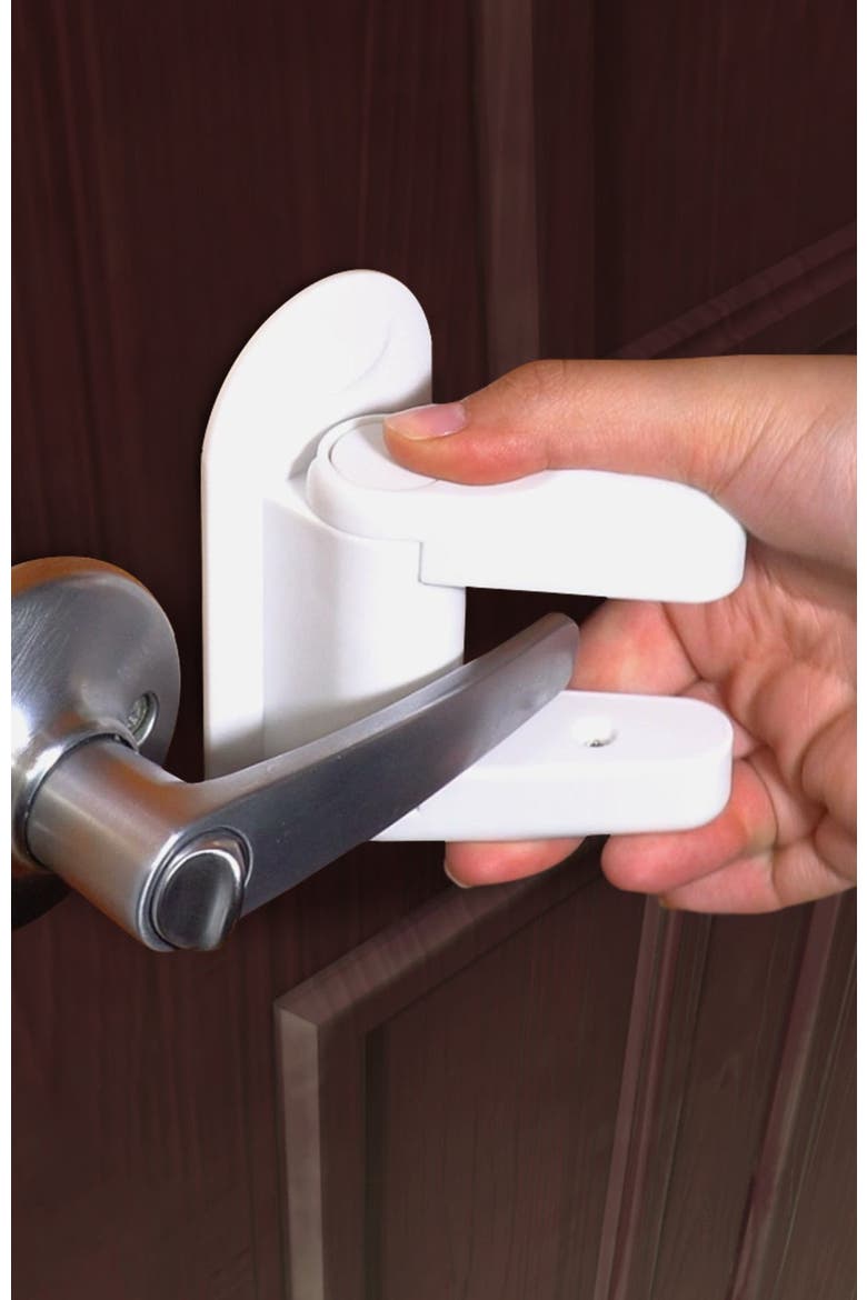 Door Lever Lock, Alternate, color, 4 Pack