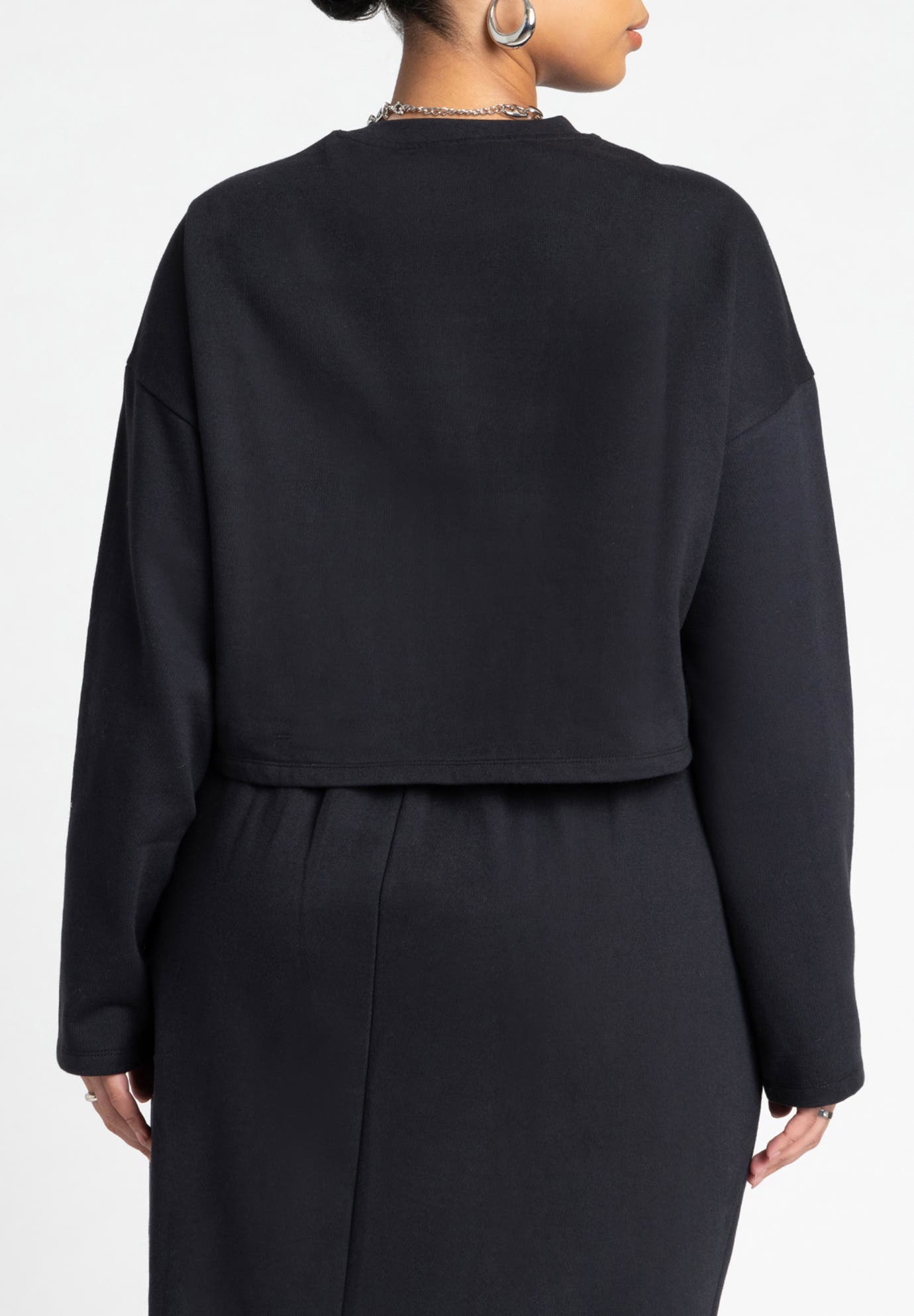 Oversized Cropped Sweatshirt - image 2