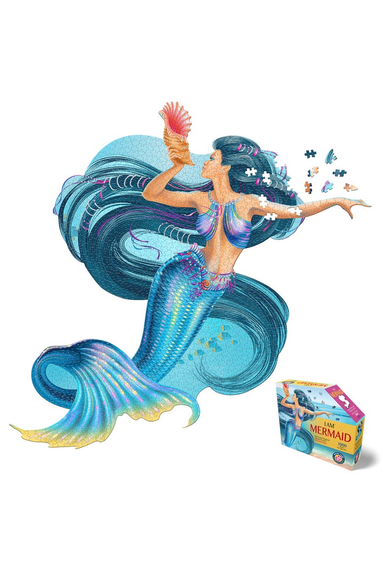 Mermaid 1000 Piece Jigsaw Puzzle, Alternate, color, Multicolored