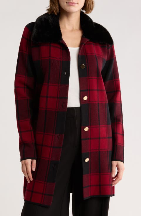 Vancouver Faux Fur Trim Cardigan