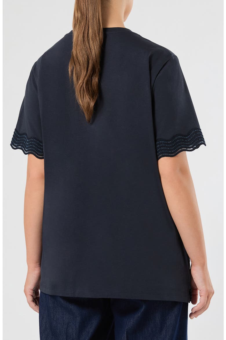 Scallop Trim T-Shirt, Alternate, color, ULTRAMARINE
