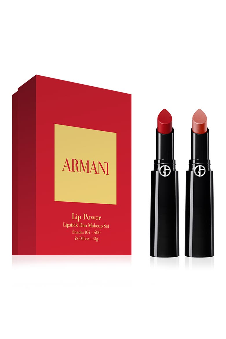 Giorgio Armani Lip Power Duo USD $78 Value, Main, color, NO COLOR
