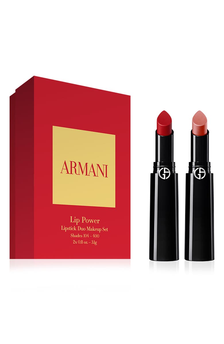 ARMANI beauty Giorgio Armani Lip Power Duo USD $78 Value, Main, color, 