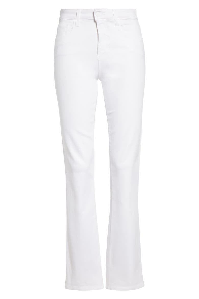 Tati High Waist Ankle Micro Bootcut Jeans, Alternate, color, BLANC COATED