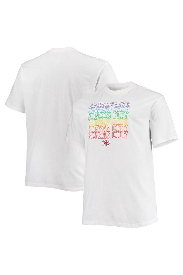 Men's Fanatics Branded White Kansas City Chiefs Big & Tall City Pride T-Shirt, Main, color, White