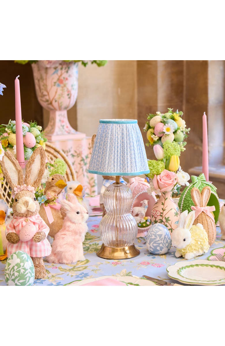 Mrs. Alice Lotus Lampshade, Alternate, color, Blue