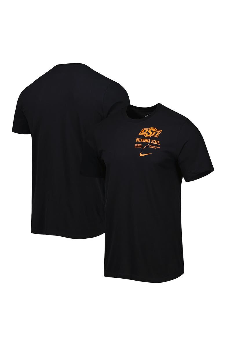 Nike Men's Nike Black Oklahoma State Cowboys Team Practice Performance T-Shirt, Main, color, 