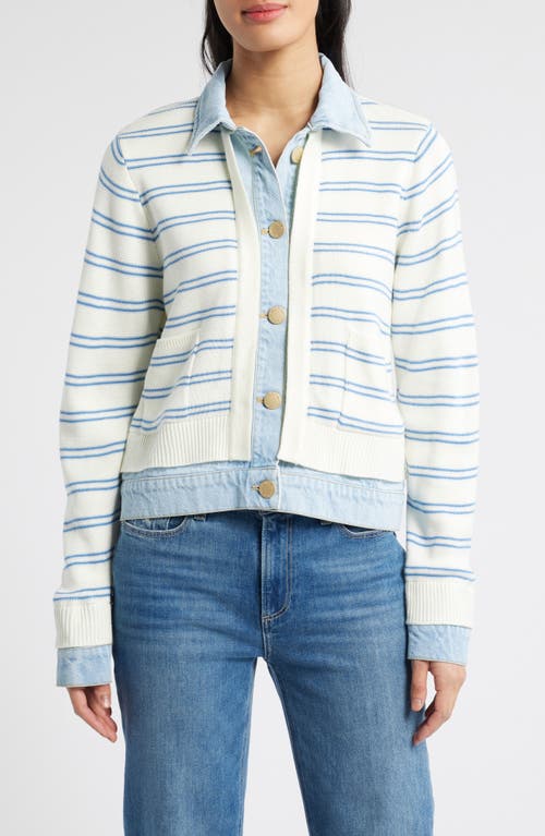 Wit & Wisdom Mixed Media Jacket In Multi