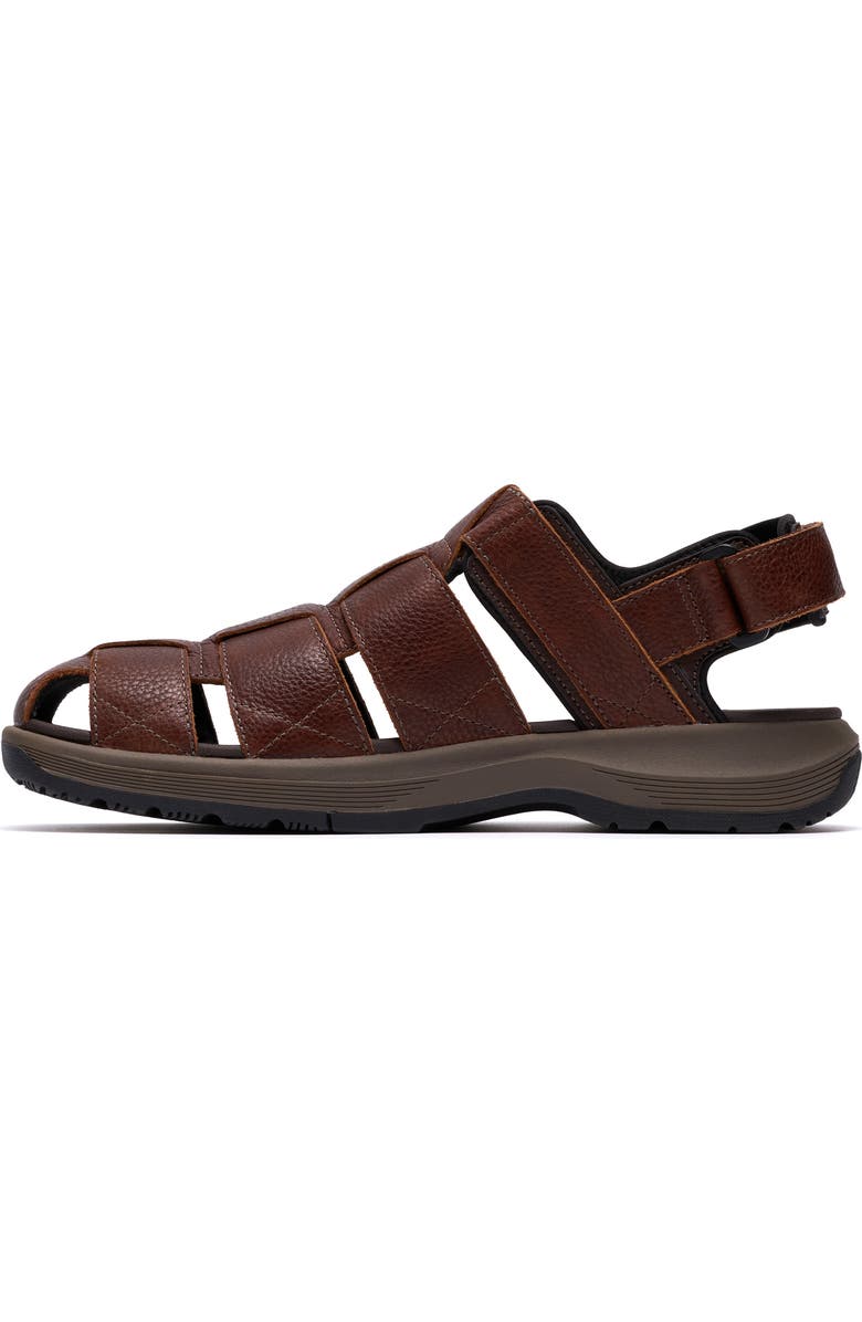 Clarks<sup>®</sup> Guideview Fisherman Sandal, Alternate, color, Brown Leather