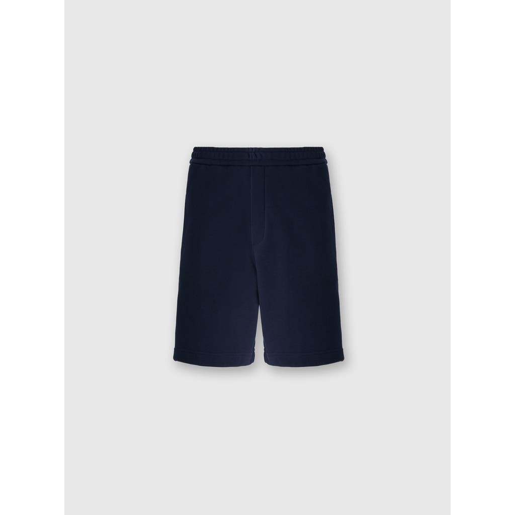 Missoni Cotton Shorts With Zigzag Insert In Blue