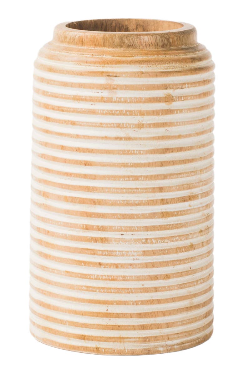 Mela Artisans Etchra Vase - Rustic White, Main, color, White