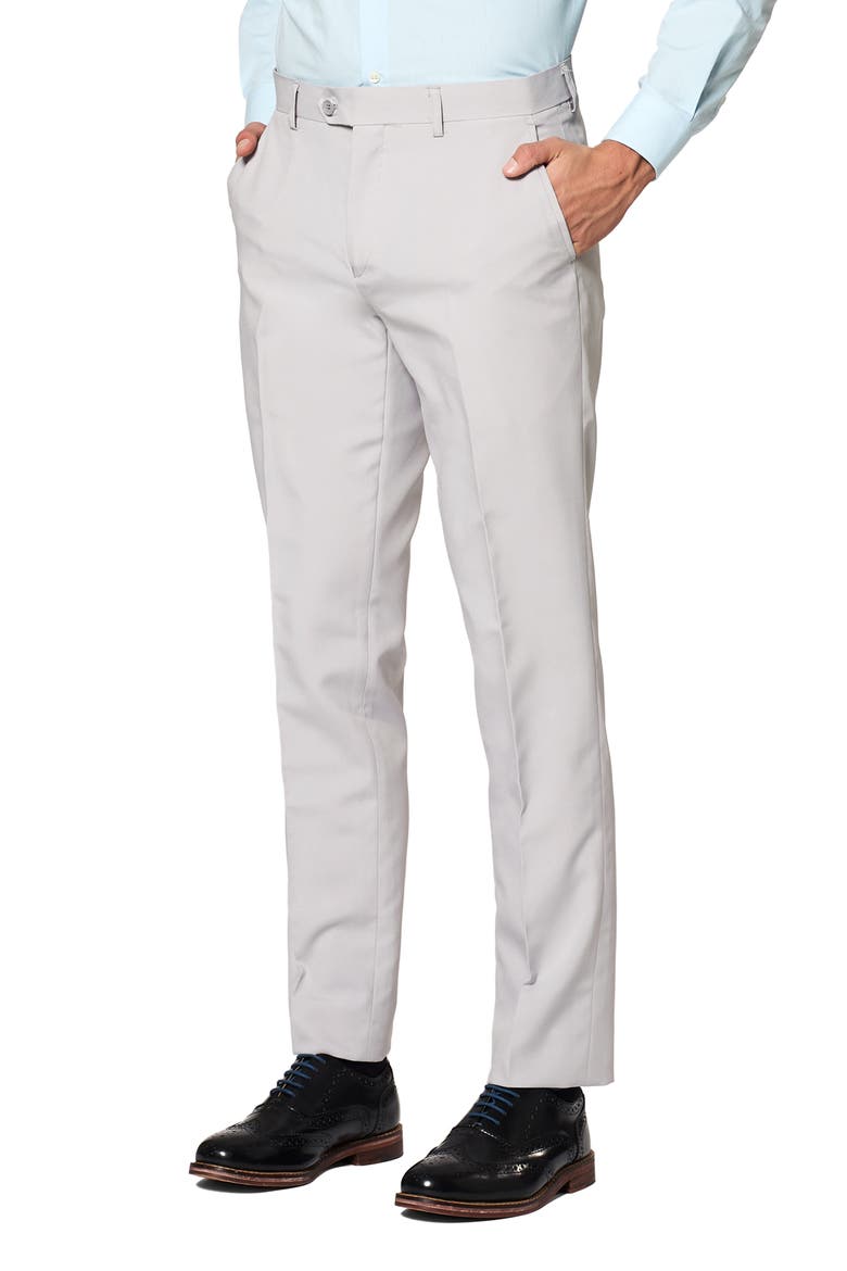 Groovy Grey Slim Fit Two-Piece Suit & Tie Set, Alternate, color, MEDIUM GREY