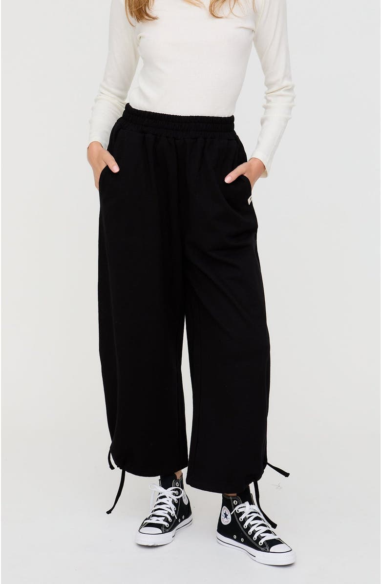 Turtledove London Organic Cotton Kit trouser, Alternate, color, Black