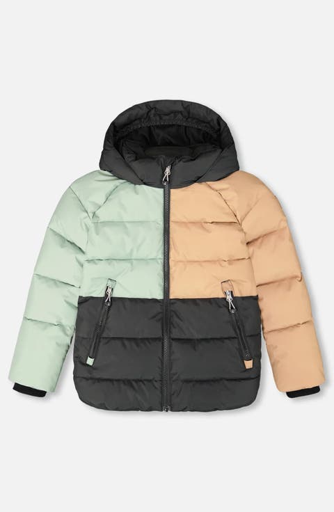 Boy Colorblocked Puffy Winter Coat (Toddler & Little Kid)