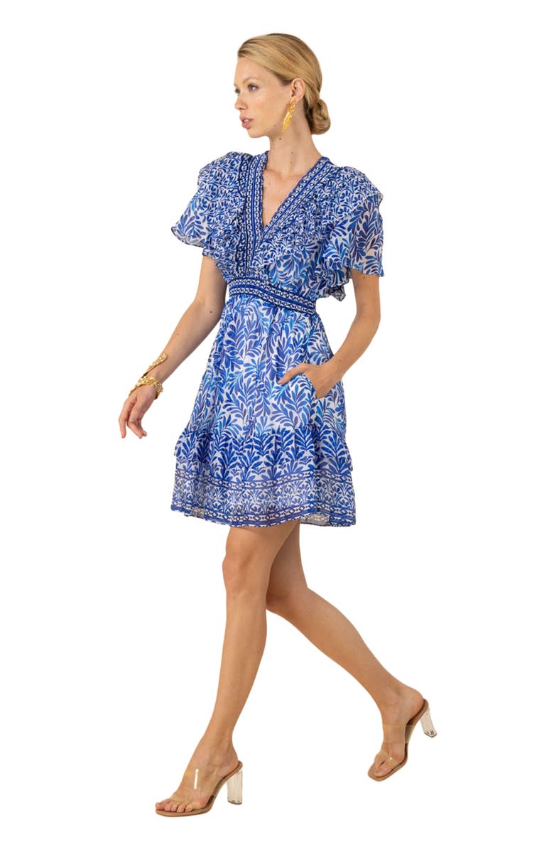 Hale Bob Julie Chiffon Dress, Alternate, color, 