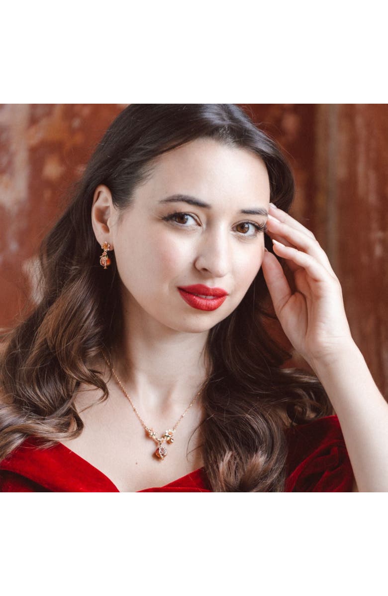 Bill Skinner Studio Pomegranate Drop Earrings, Alternate, color, Pomegranate