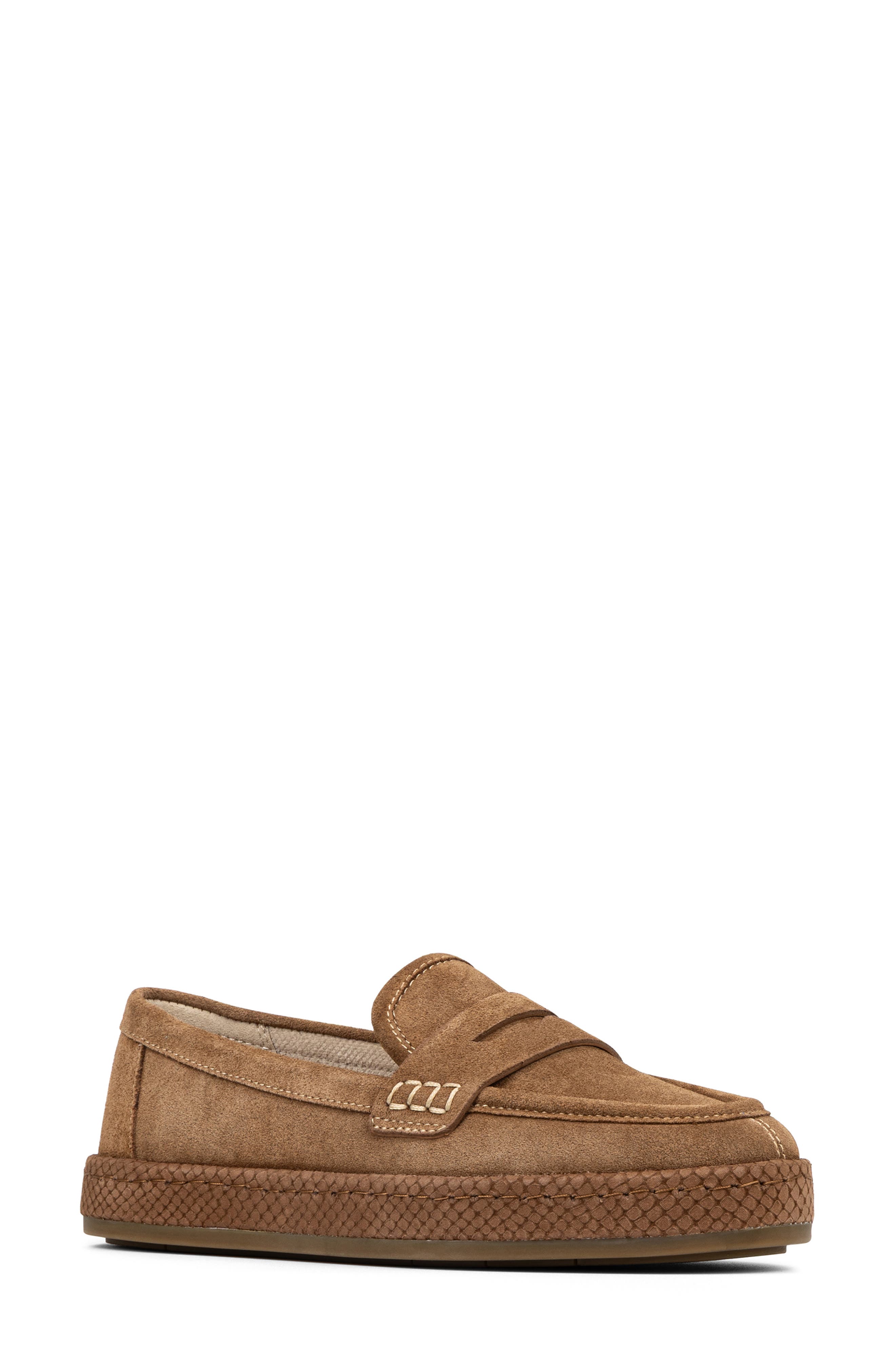Donald Pliner Genova Platform Loafer, Main, color, Saddle