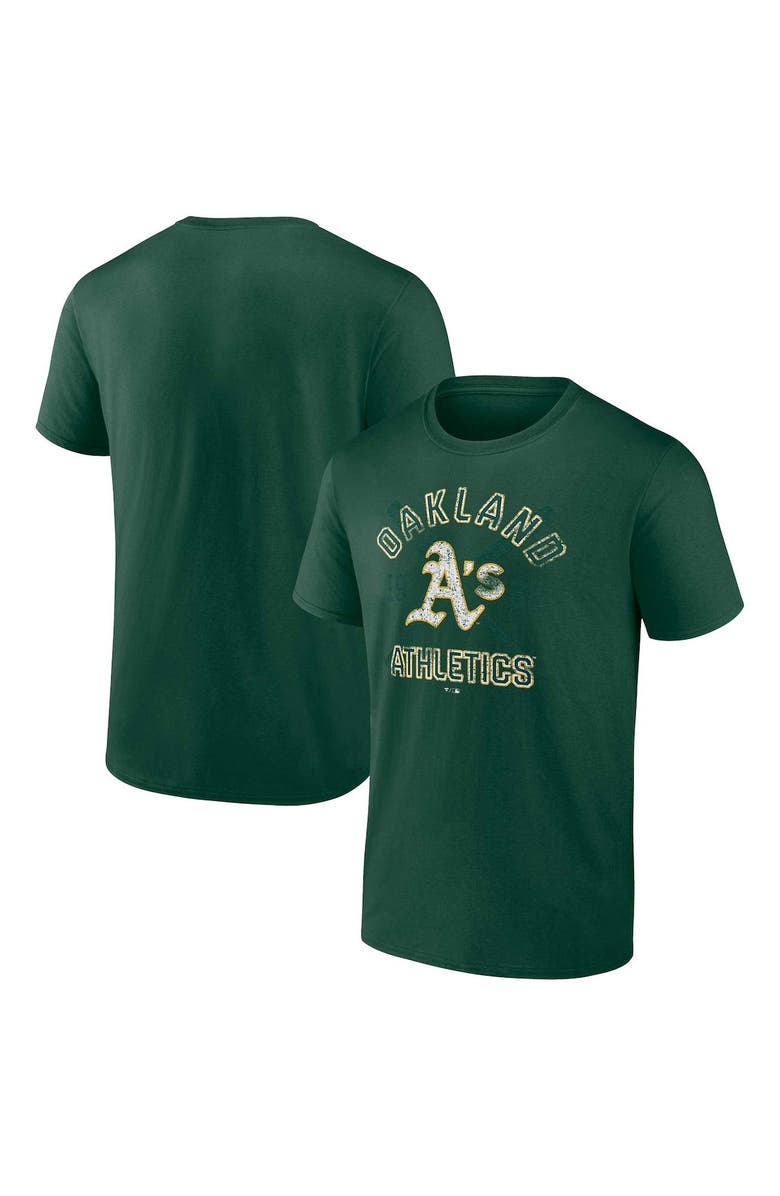 FANATICS Men's Fanatics Branded Green Oakland Athletics Second Wind T-Shirt, Main, color, 