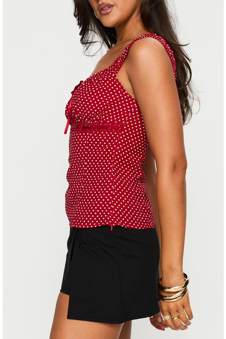 Garconne Polka Dot Top, Alternate, color, RED POLKA