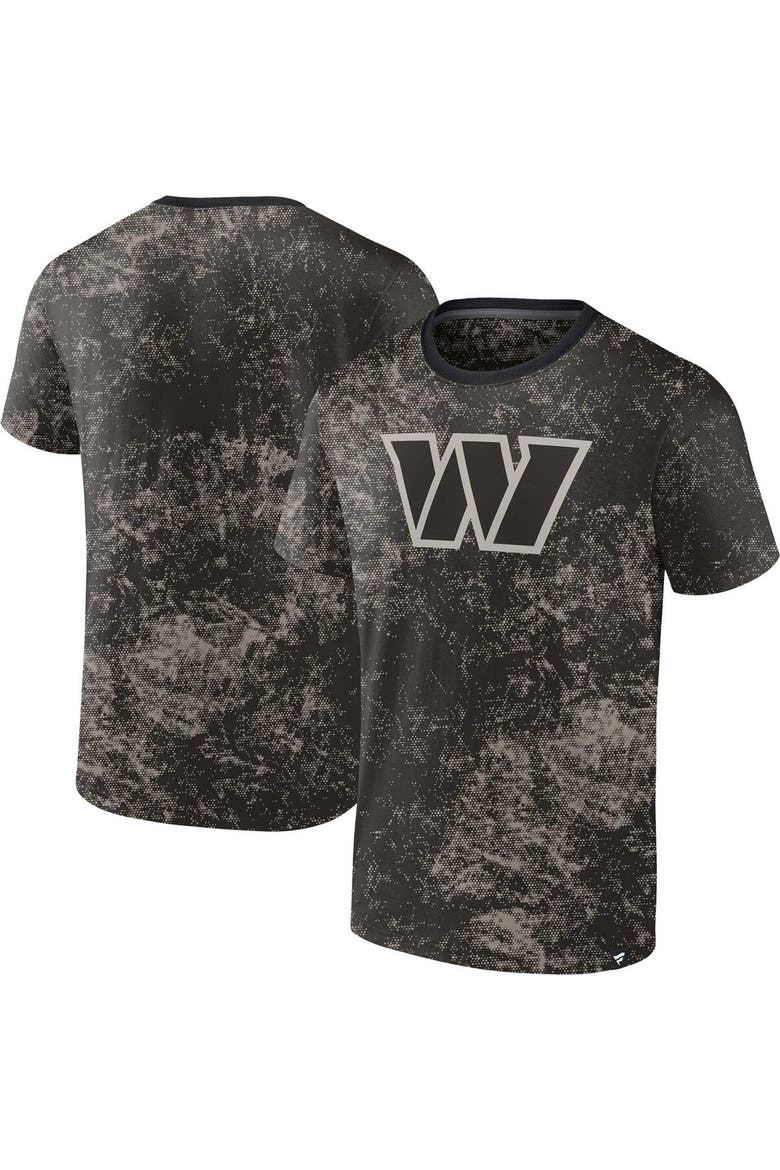 Men's Fanatics Branded Black Washington Commanders Shadow T-Shirt, Main, color, Black