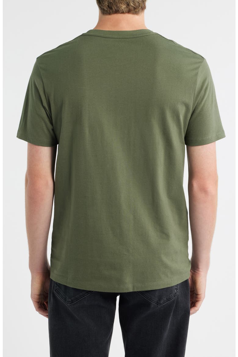 Brace Cotton T-Shirt, Alternate, color, BEETLE GREEN