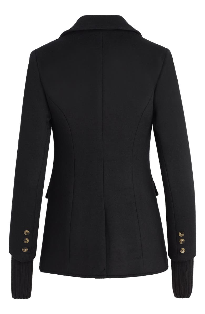 Favorite Daughter The City Layered Wool Blend Blazer, Alternate, color, Black