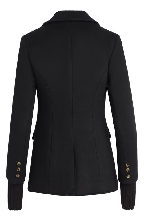 Favorite Daughter The City Layered Wool Blend Blazer In Black