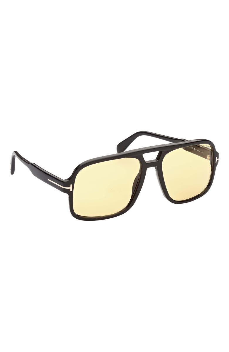 TOM FORD Falconer 60mm Gradient Navigator Sunglasses, Alternate, color, 