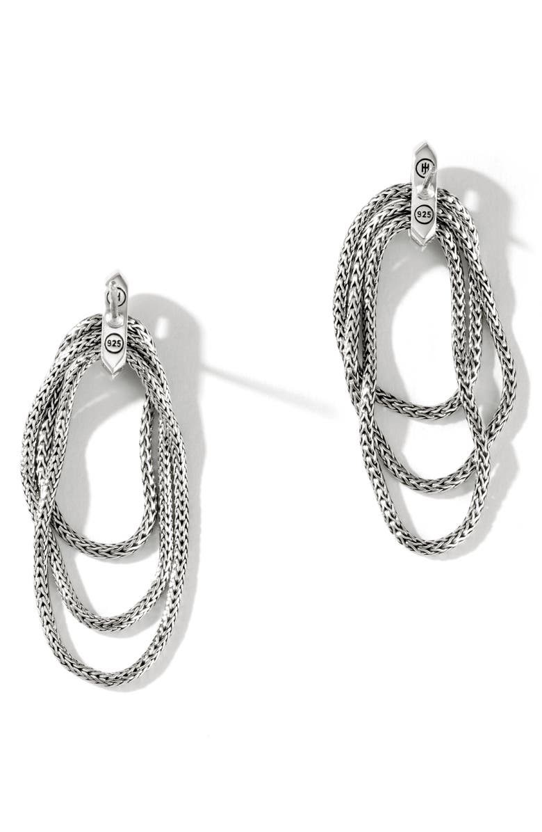 John Hardy Classic Chain Link Drop Earrings, Alternate, color,