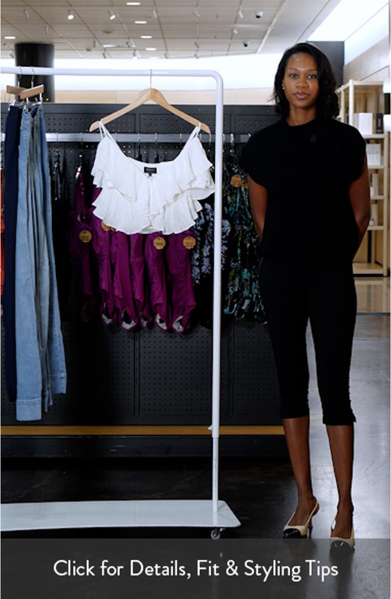 Ilara Ruffle Pleated Cutout Camisole, sales video thumbnail