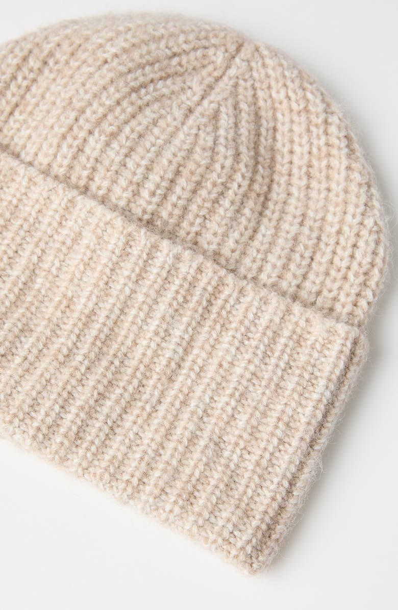 Brunello Cucinelli Virgin wool, alpaca and cashmere rib knit beanie, Alternate, color, 