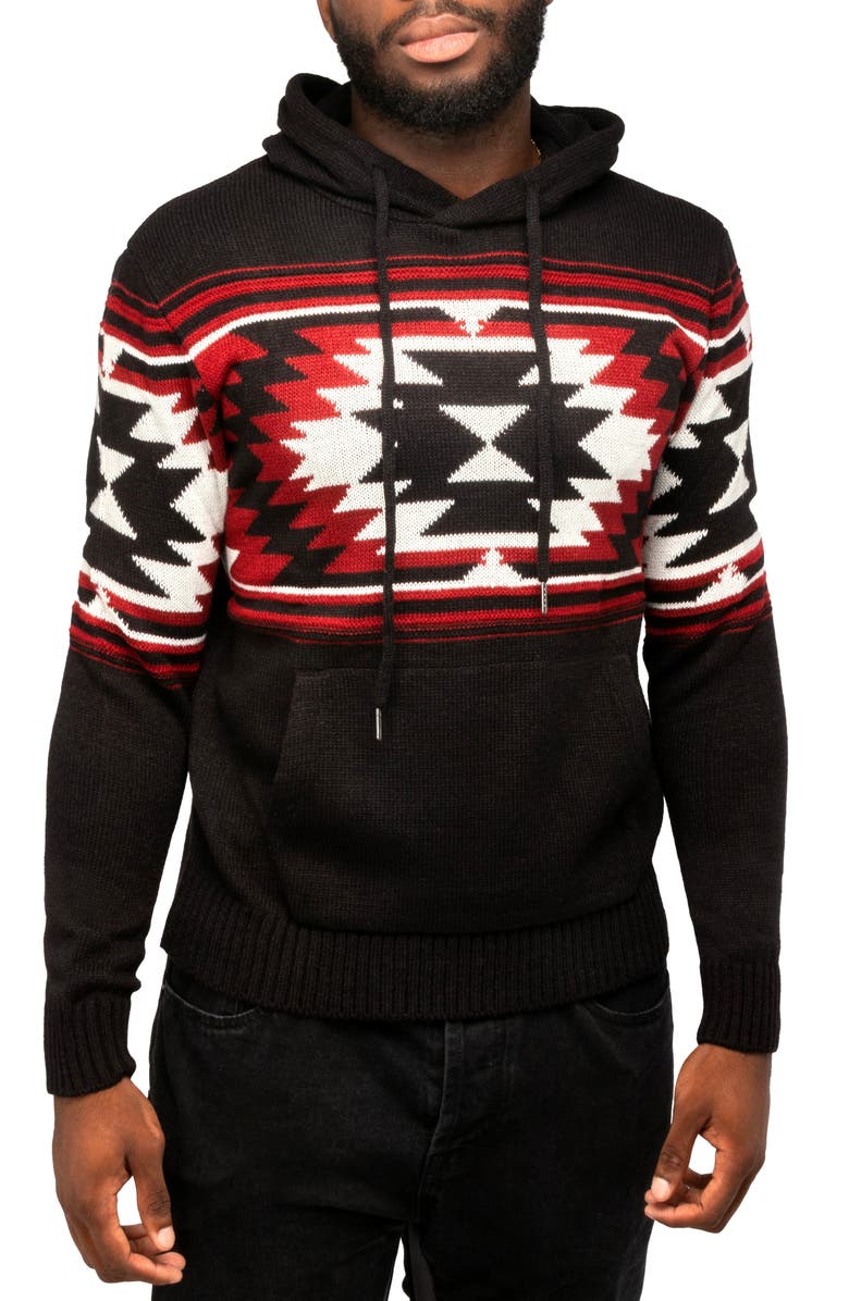 XRAY Accent Pattern Pullover Hoodie, Main, color, 