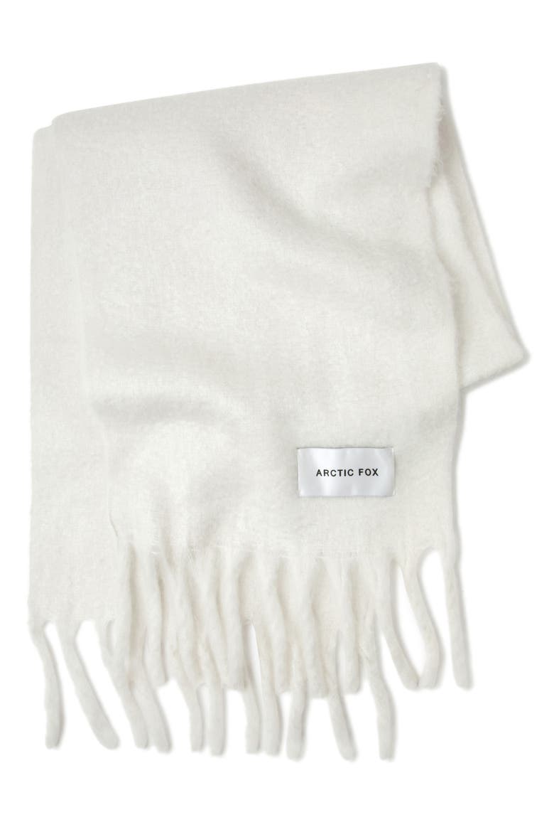 The Stockholm Fringe Scarf, Alternate, color, POLAR WHITE