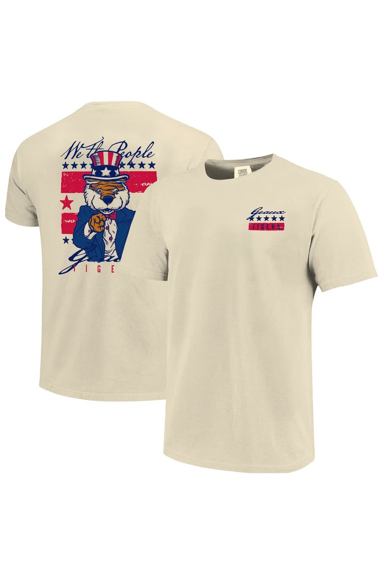 Men's  Cream LSU Tigers Uncle Sam Mascot T-Shirt, Main, color, Cream