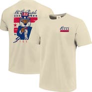 IMAGE ONE Men's Cream LSU Tigers Uncle Sam Mascot T-Shirt
