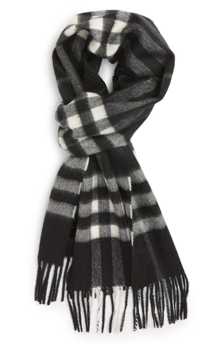 Burberry 'Giant Icon' Cashmere Scarf, Main, color, 