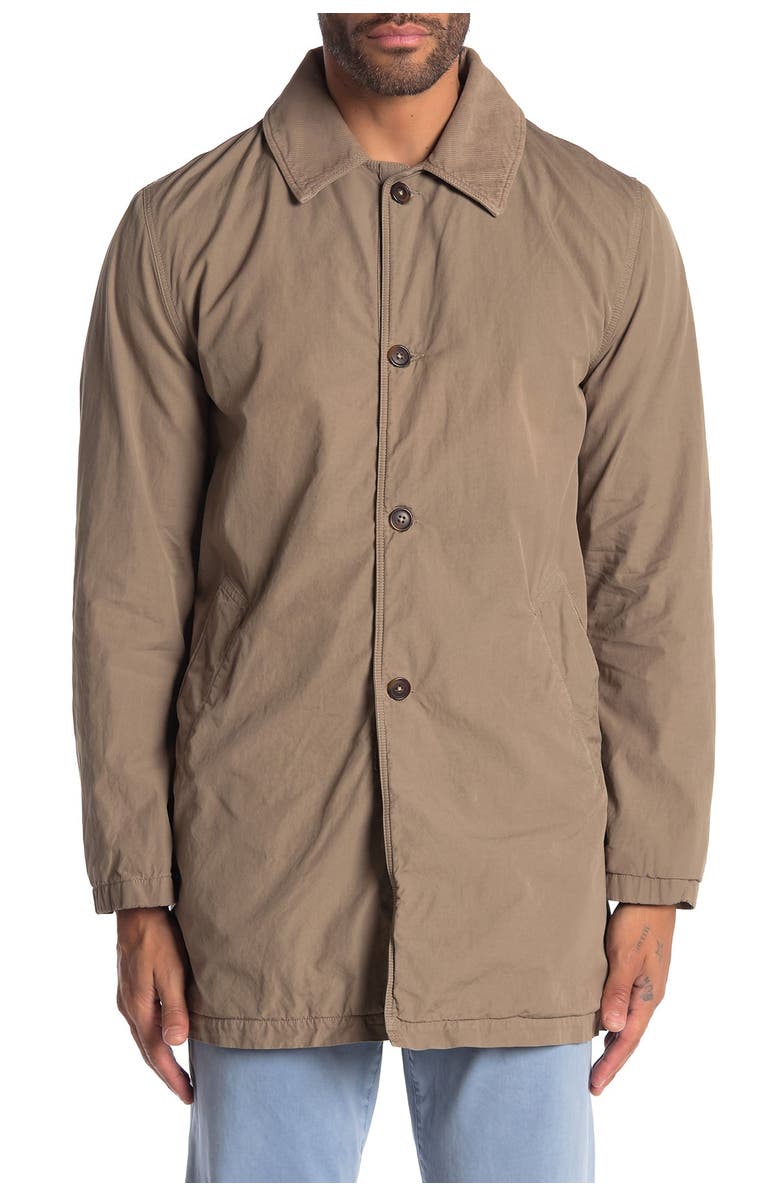 Save Khaki Fleece Lined Trench Coat, Alternate, color,