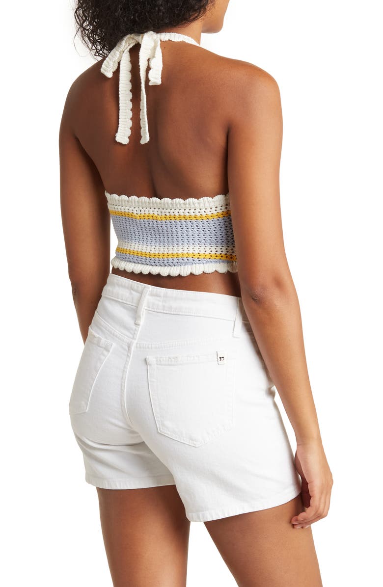 PacSun Bermuda Crochet Halter Top, Alternate, color, 