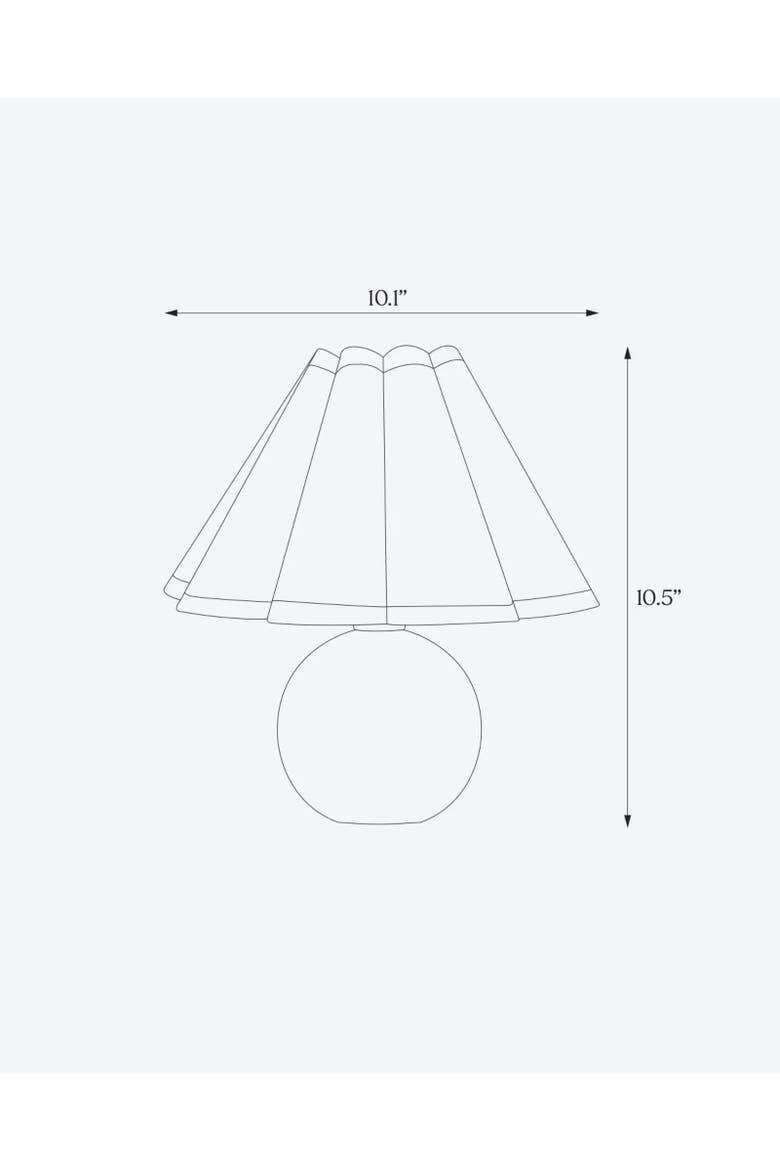 Blair 10" LED Midcentury Table Lamp With Black Marble Base, Alternate, color, Polished Black