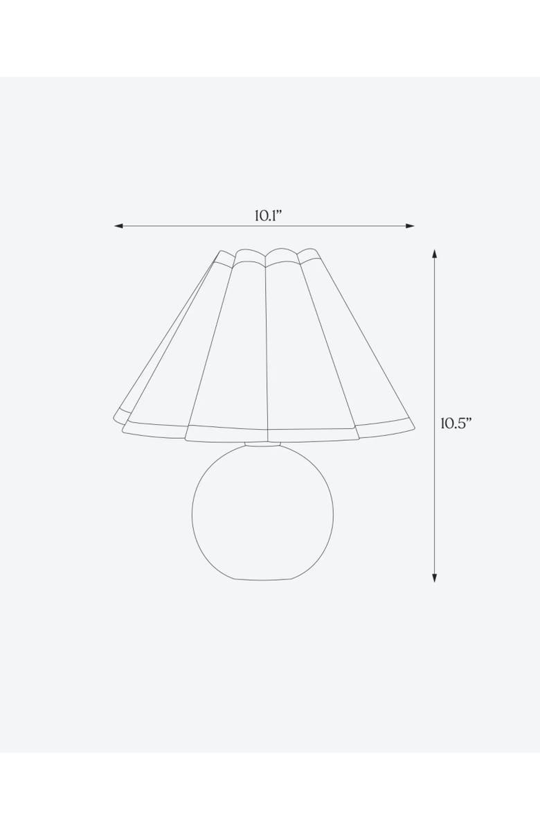 Brightech Blair 10" LED Midcentury Table Lamp With Black Marble Base, Alternate, color, Polished Black