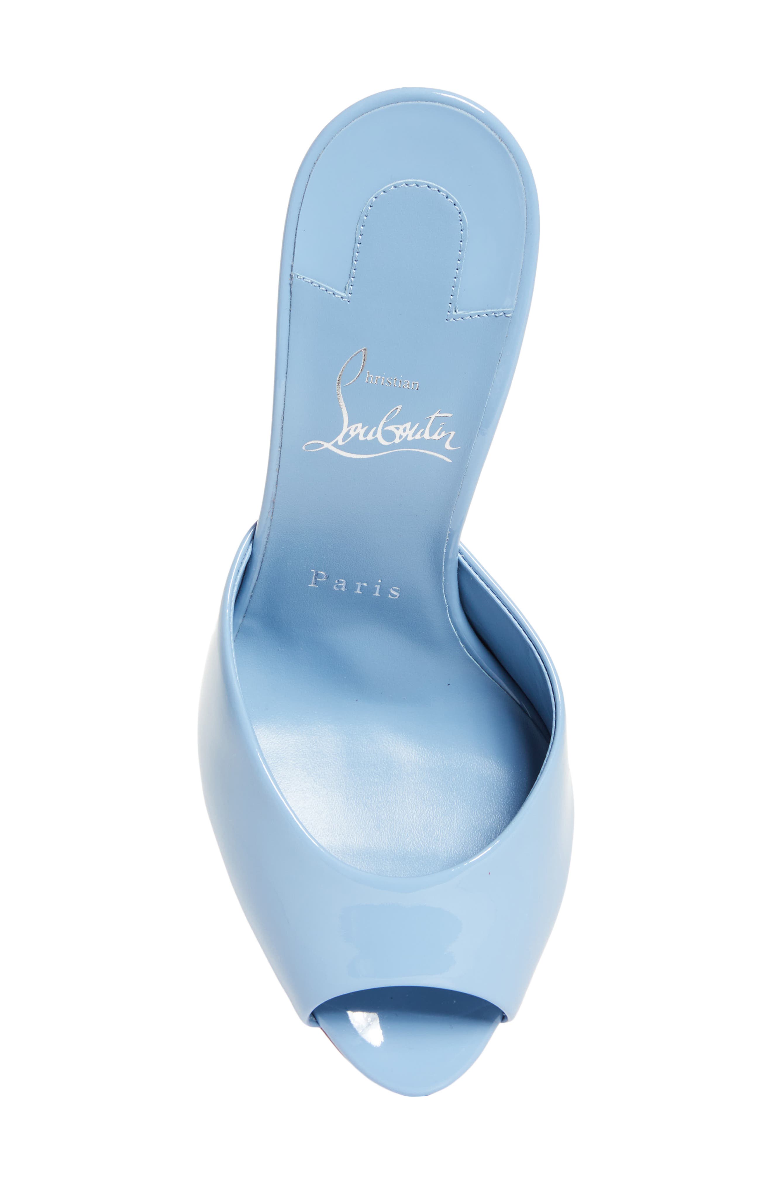 Me Dolly Peep Toe Slide Sandal, Alternate, color, CERULEO