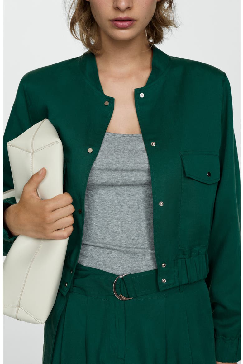 Bomber Jacket, Alternate, color, GREEN