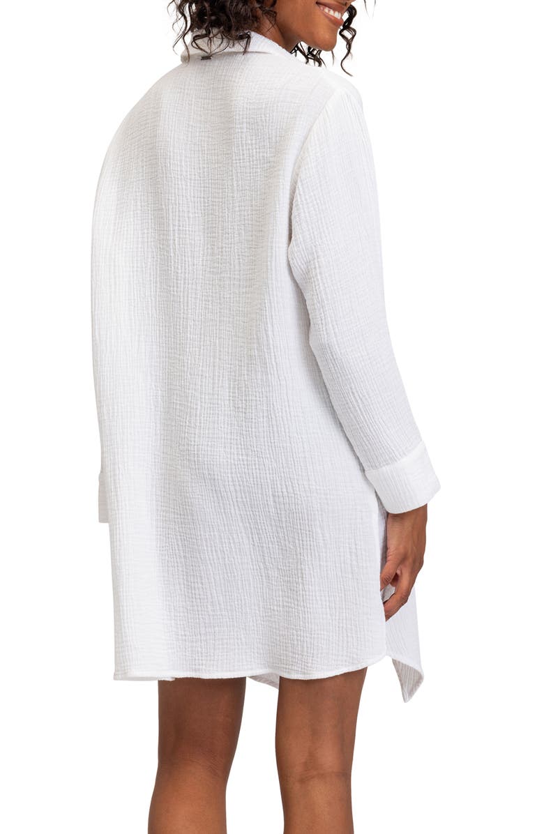 Roxy Summer Limonade Cinch Front Cover-Up Tunic, Alternate, color, 