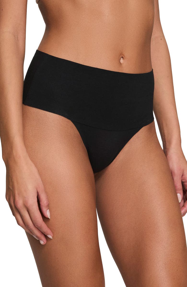 SPANX<sup>®</sup> SPANXsupersmooth<sup>™</sup> Undie-tectable<sup>®</sup> Stretch Cotton Thong, Main, color,