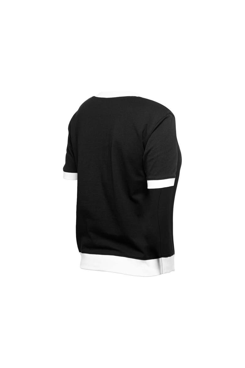 Women's New Era  Black San Francisco Giants Game Day Rhinestone V-Neck T-Shirt, Alternate, color, Black