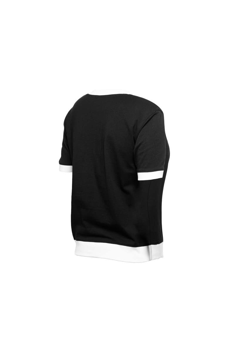 New Era Women's New Era Black San Francisco Giants Game Day Rhinestone V-Neck T-Shirt, Alternate, color, Black