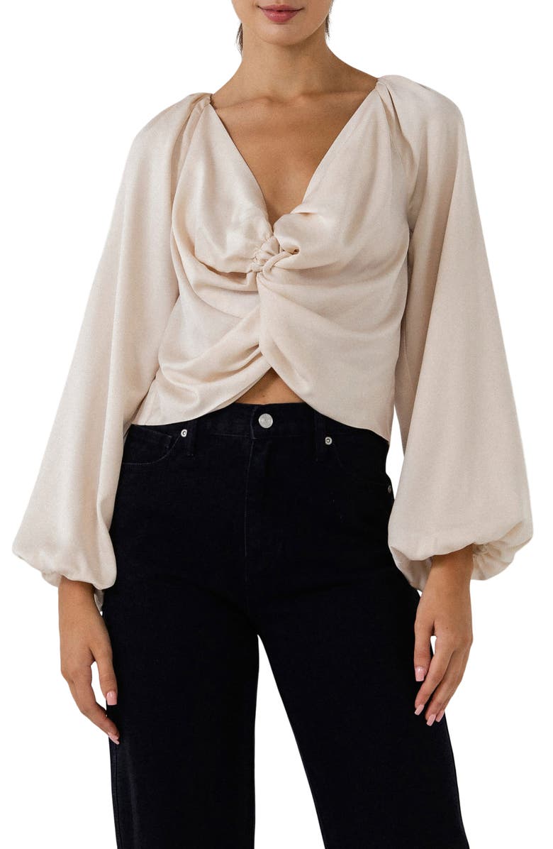 Endless Rose Twist Front Top, Main, color,