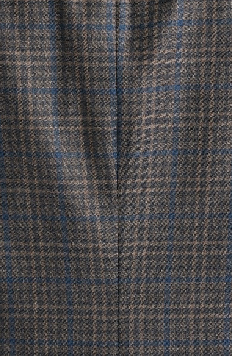 Heritage Gold Brown Overcheck Wool Sport Coat, Alternate, color, Brown