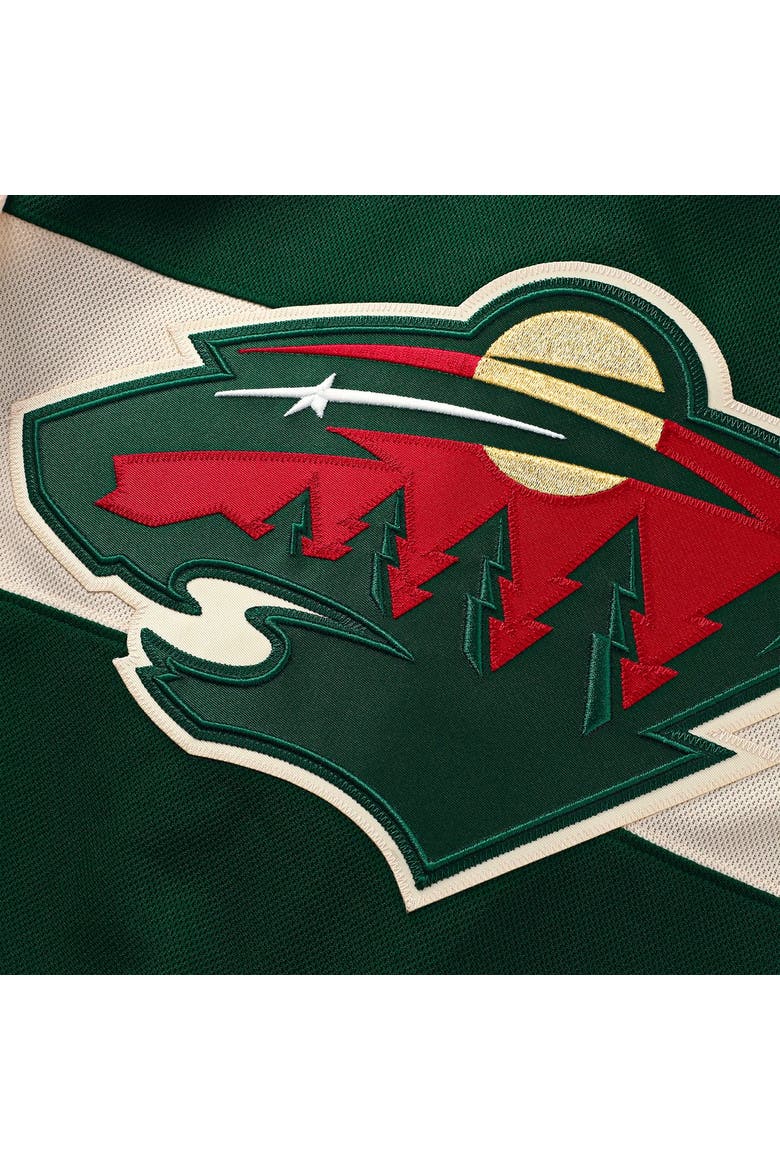 Men's Fanatics Brock Faber Green Minnesota Wild Anniversary Premium Jersey, Alternate, color, Green