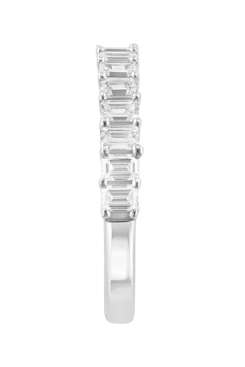 14K White Gold Lab-Grown Emerald Cut Diamond Band Ring, Alternate, color, 14K Gold